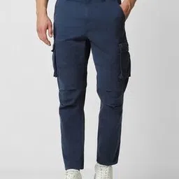 van heusen Men Slim Fit Flat-Front Cargo Pants-picture-40