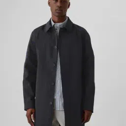 gap Men Relaxed Fit Long Overcoat with Insert Pockets image 1