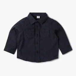 Relaxed Fit Full-Sleeve Spread Collar Flannel Shirt-image-60