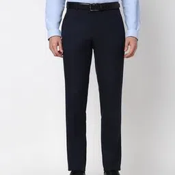 peter england Men Regular Fit Cotton Flat-Front Trousers-picture-47