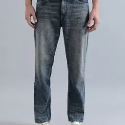 bene kleed Men Acid Wash Cotton Relaxed Fit Jeans-picture-11