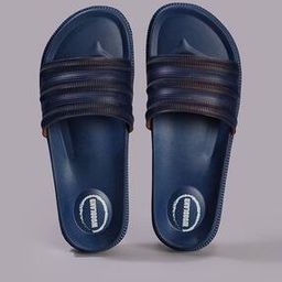 woodland Men Brand Print Open-Toe Sliders-picture-9