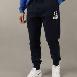 american eagle Men Brand Print Joggers with Insert Pockets-picture-12