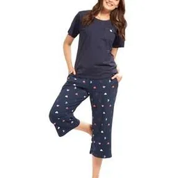 av2 Women Graphic Print Regular Fit T-Shirt & Capris-picture-36