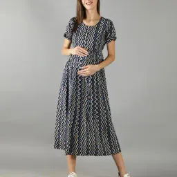 nightspree Chevrons Fit and Flare Dress image 1