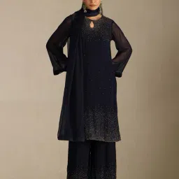 soch Women Embellished Straight Kurta Set with Dupatta image 1