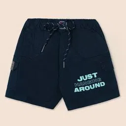 nino togs Boys Typographic Print Regular Fit Cargo Shorts-picture-34
