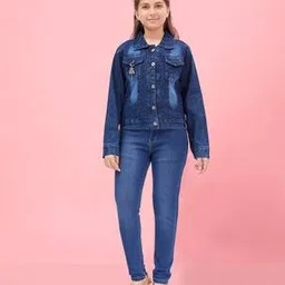 Full-Length Sleeves Jacket with Button-Closure-image-43