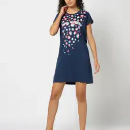 yousta Women Printed A-Line Nightdress-picture-40