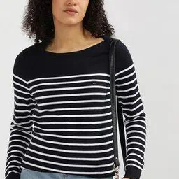 tommy hilfiger Women New IVY Boat-Neck Sweater with Long Sleeves-picture-20