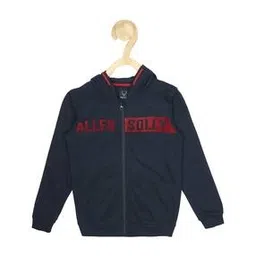 allen solly Brand Print Zip-Front Hoodie-picture-21