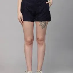 style quotient Lace Shorts with Elasticated Waist-picture-32