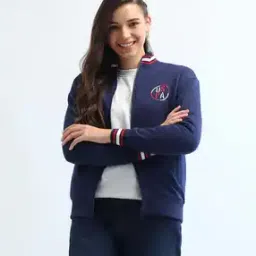 u.s. polo assn. Women Brand Print Regular Fit Zip-Front Sweatshirt-picture-31