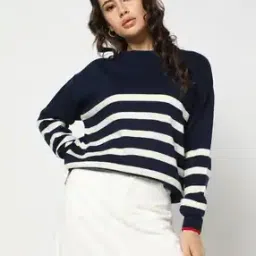 Women Striped Sweater-image-51