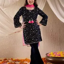 pspeaches Girls Embroidered Kurta Suit Set-picture-13