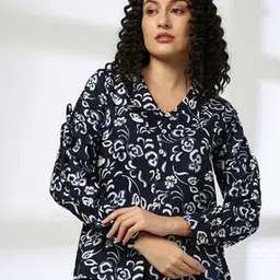 fig for trends select Women Floral Print Regular Fit Top-picture-22