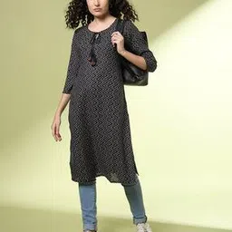 acai Women Printed Straight Kurta-picture-23