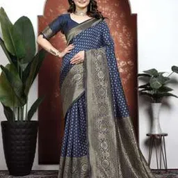 kanooda prints Women Traditional Saree With Blouse Piece-picture-11