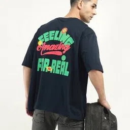 levi's Men Typographic Print Loose Fit Crew-Neck T-Shirt-picture-10