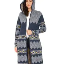 hautemoda Women Geometric Print Woolen Shrug-picture-10