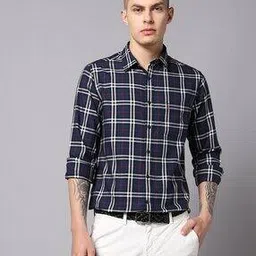 u.s. polo assn. Men Checked Tailored Fit Shirt with Patch Pocket-picture-19