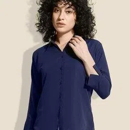qioa Women Regular Fit Shirt with Spread Collar-picture-14