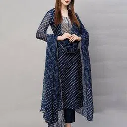 nyrika Women Embellished & Embroidered A-Line Kurta Set-picture-21