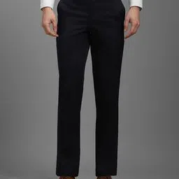 louis philippe Men Slim Fit Flat-Front Trousers-picture-18