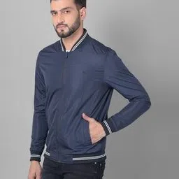 crimsoune club Men Slim Fit Biker Jacket with Zip-Front-picture-15