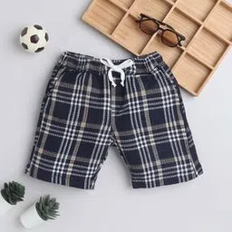 baat cheet Boys Checked Regular Fit Shorts-picture-49
