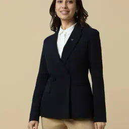 allen solly Women Patterned Double-Breasted Blazer image 1