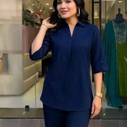 svaraa Women Relaxed Fit Top with Trousers Set-picture-44