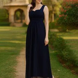 leia Women V-Neck Gown Dress-picture-13