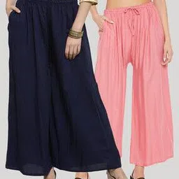 clora creation Pack of 2 Palazzos with Insert Pockets-picture-14