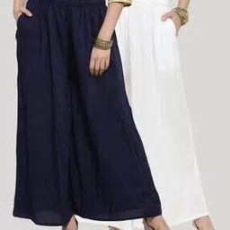 clora creation Pack of 2 Palazzos with Insert Pockets-picture-17