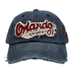 the tie hub Men Patch-Work Distressed Baseball Cap-picture-38