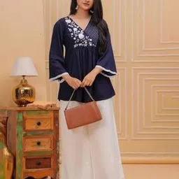 nyrika Women Embroidered Flared Tunic-picture-10