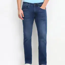 allen solly Men Lightly Washed Regular Fit Jeans-picture-15