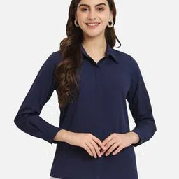 all ways you Women Relaxed Fit Shirt with Spread Collar-picture-14