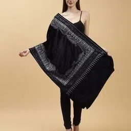 moda chales Women Embroidered Stole with Stitch Detail-picture-11