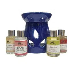 pan aromas 5-Piece Fragrance Oil Burner & Oil Bottles Set-picture-45