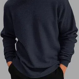 eyebogler Men Ribbed Oversized Crew-Neck T-Shirt-picture-32