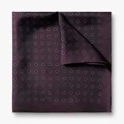 Medallion Printed Silk Pocket Square-image-10