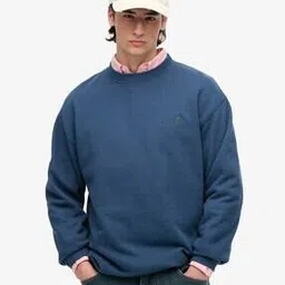 Men Oversized Crew-Neck Sweatshirt-image-5
