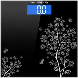 urm URM® Digital Bathroom Weighing Scale with LCD Panel & Thick Tempered Glass, Electronic Weight Machine for Human Body image 1
