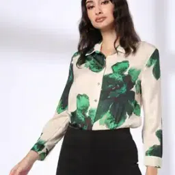 fig Women Floral Print Relaxed Fit Shirt-picture-10