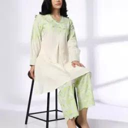 krita Women Embroidered A-Line Kurta & Pants Set-picture-32