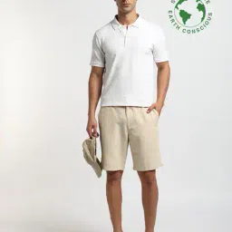 proearth by azorte Cotton Linen Blend Shorts image 1