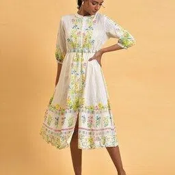Floral Print A-Line Dress-picture-39