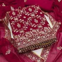 svaraa Women Self-design Unstitched Dress Material-picture-45